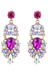 Holly Purple Statement Earrings