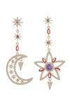 Star & Moon Drop Earrings