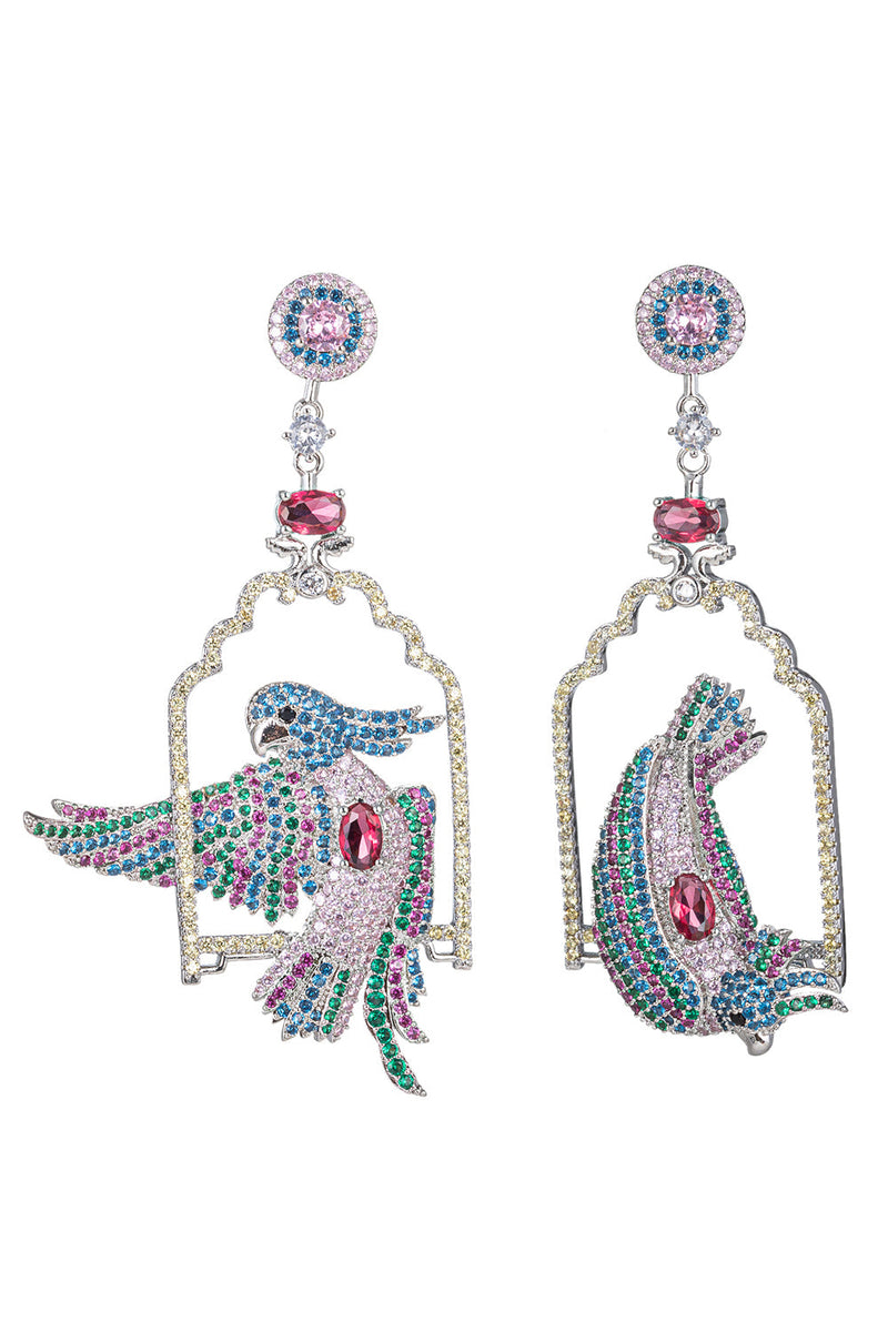 Louise Singing Bird CZ Drop Earring