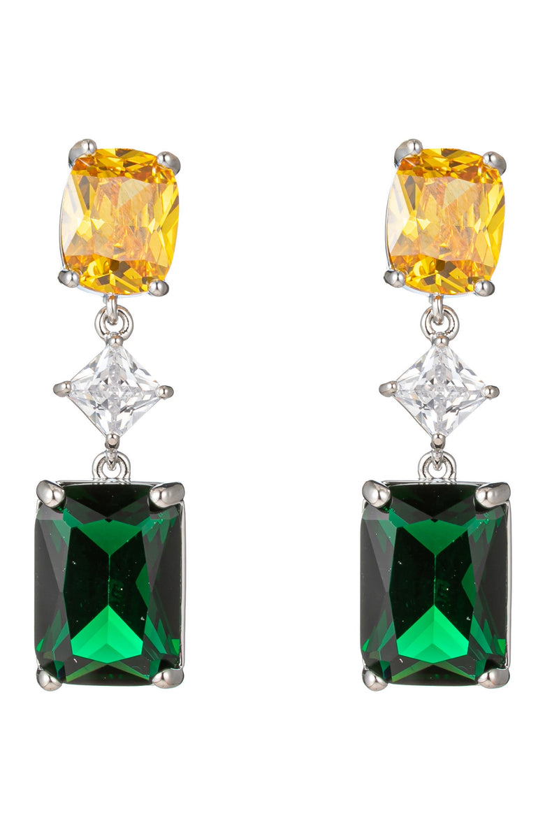 Amelia CZ Crystal Drop Earring