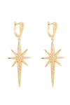 North Star drop earrings.