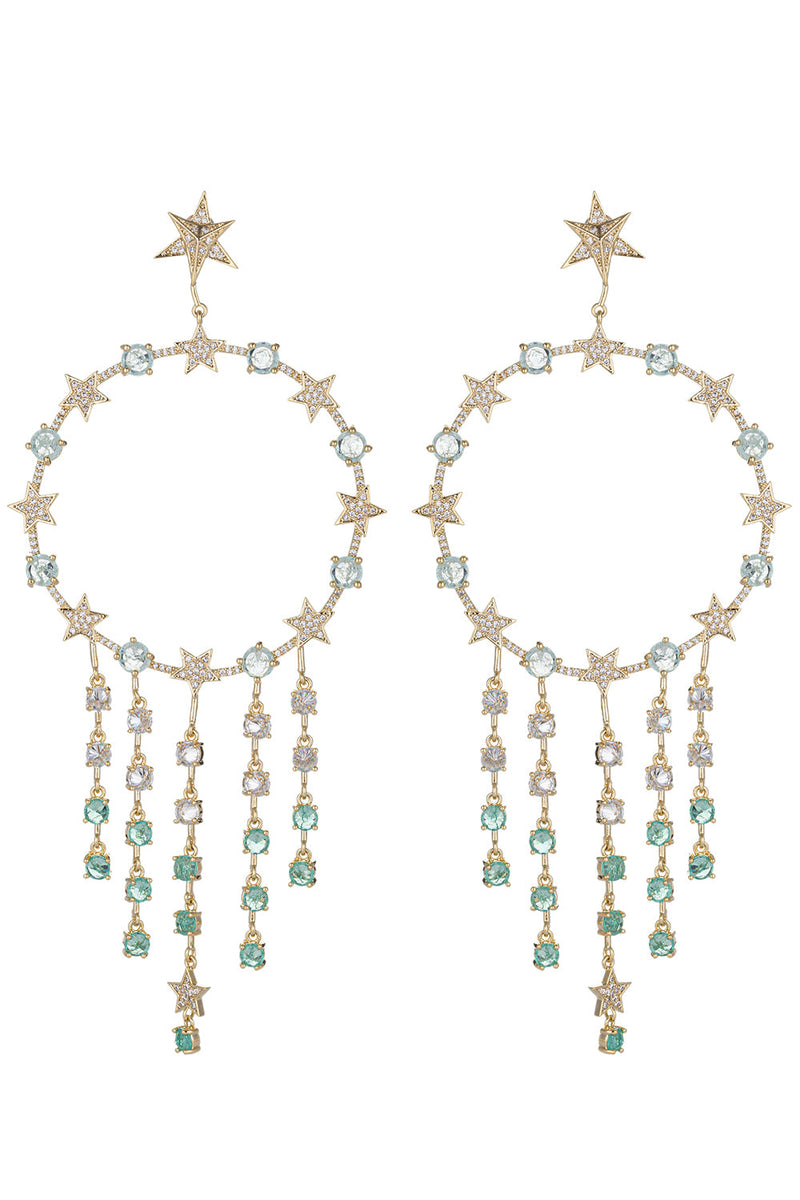 Juliette CZ Fringe Dangle Earrings