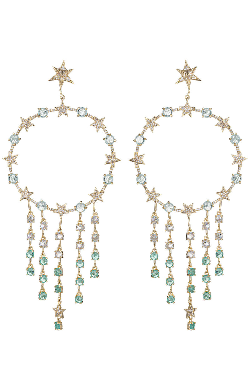 Juliette CZ Fringe Dangle Earrings