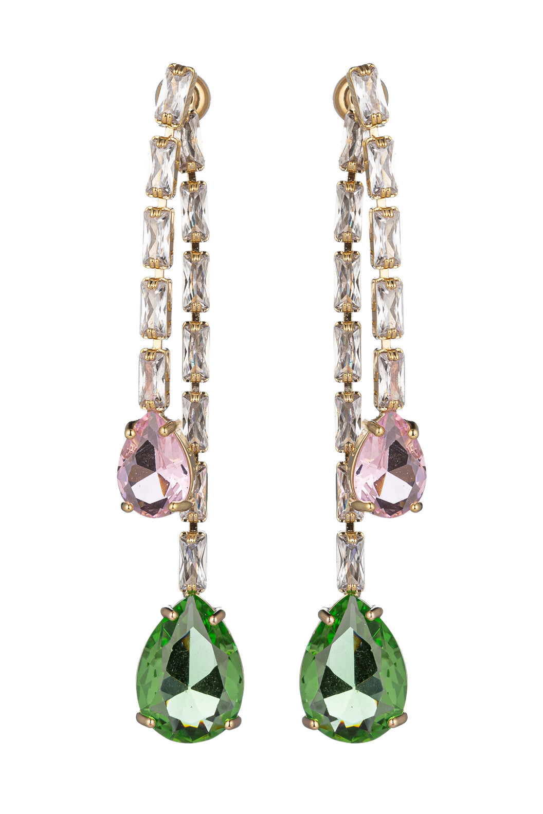 Liana CZ Fringe Dangle Earrings