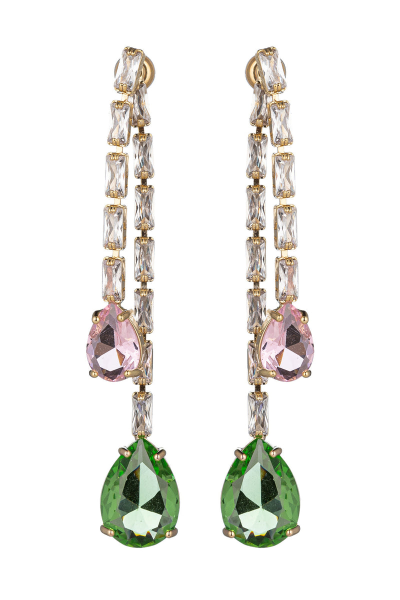 Liana CZ Fringe Dangle Earrings