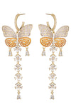 Giorgia Butterfly CZ Drop Earrings