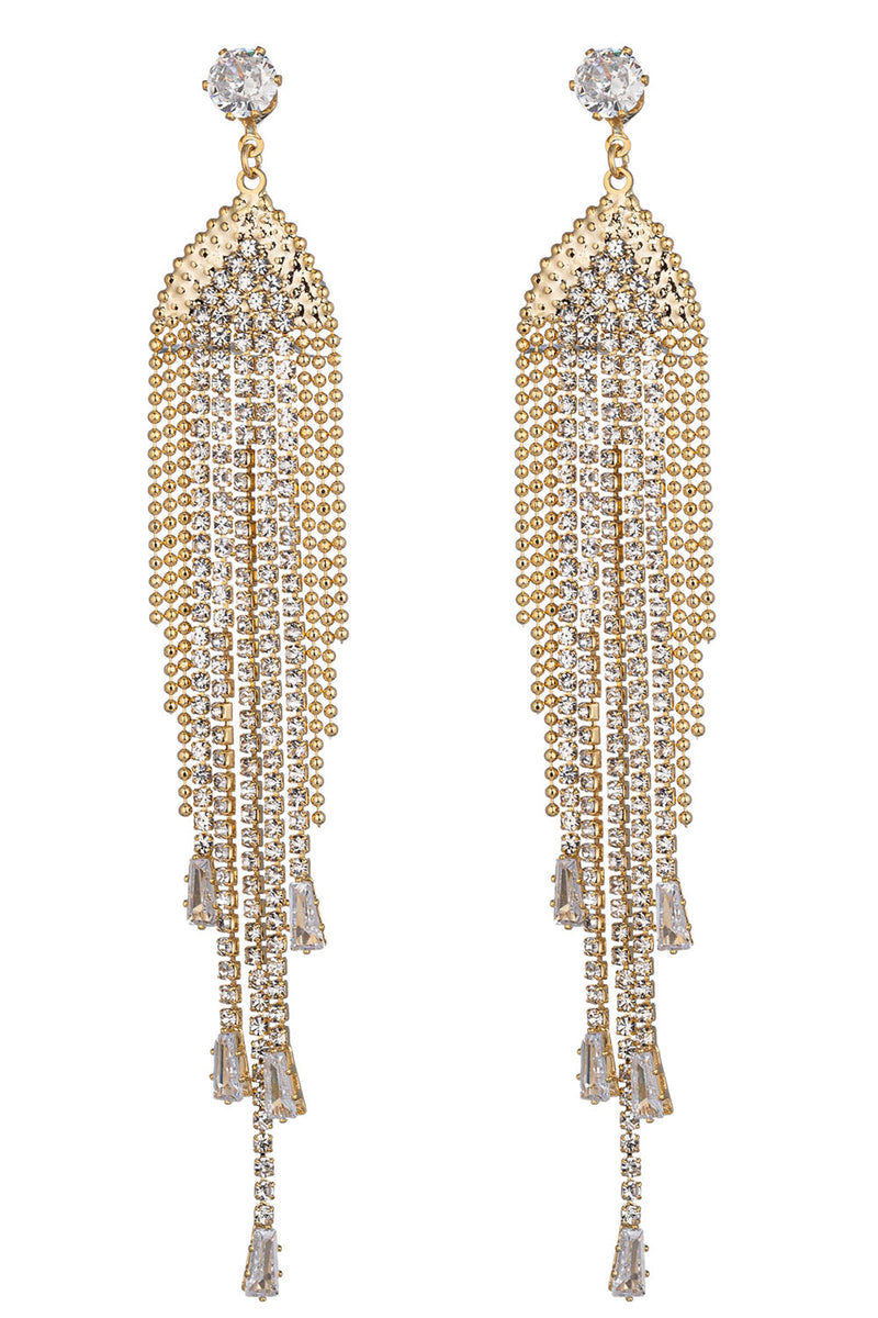 Celeste Fringe Drop Earrings