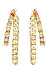 Arianna CZ Chain Link Earrings