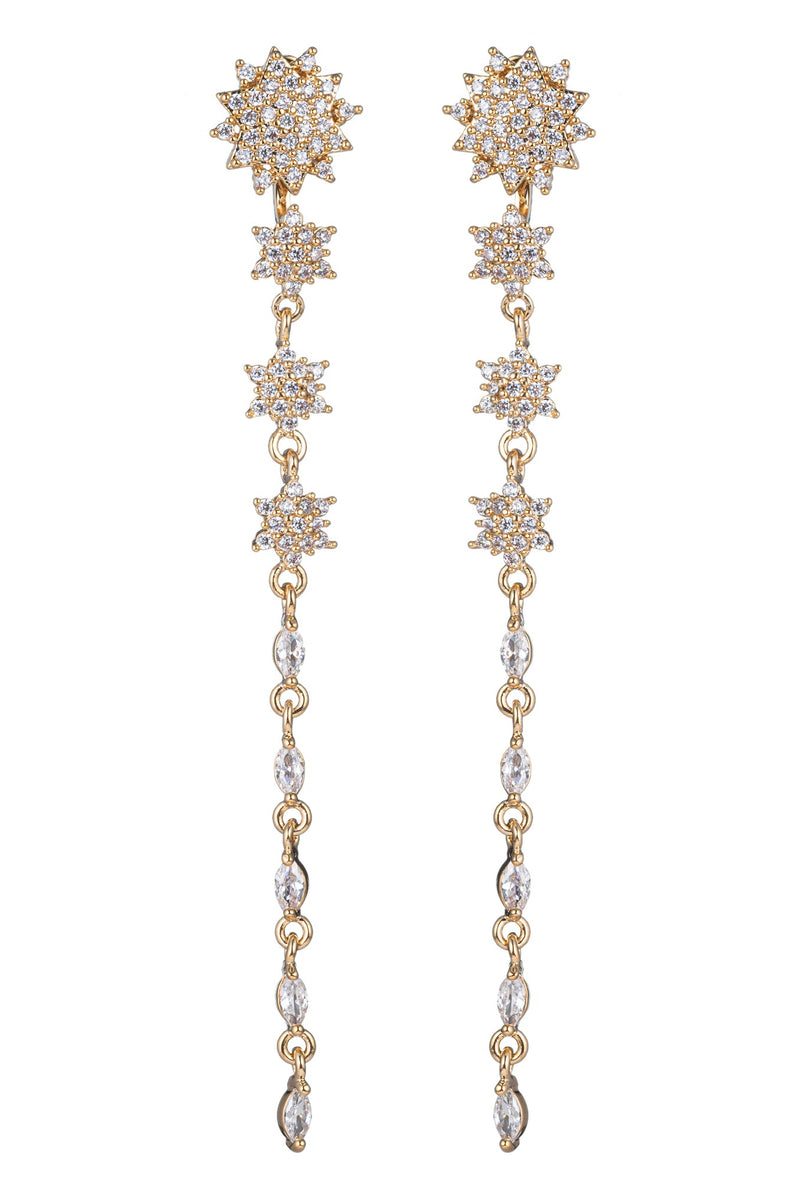 Solan CZ Dangle Earrings