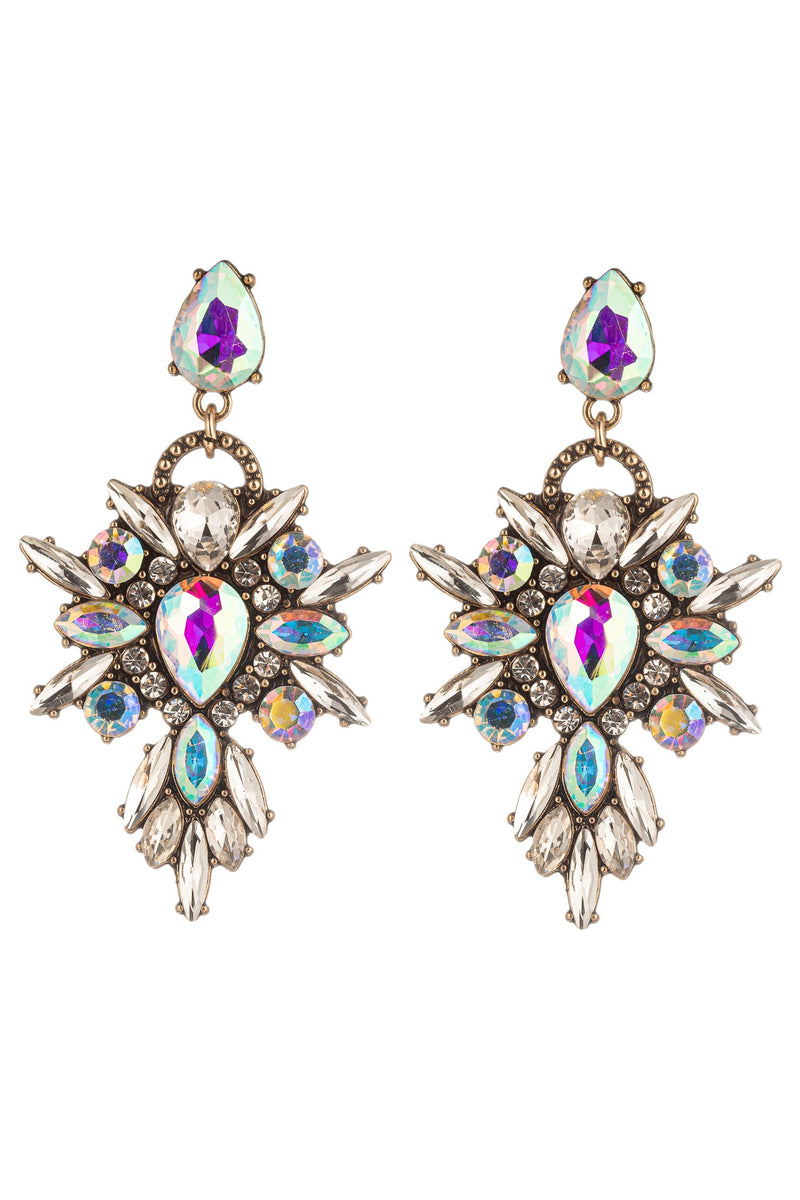 AB Stone statement drop earring