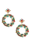 Stephanie Hot Pink Loop Earring