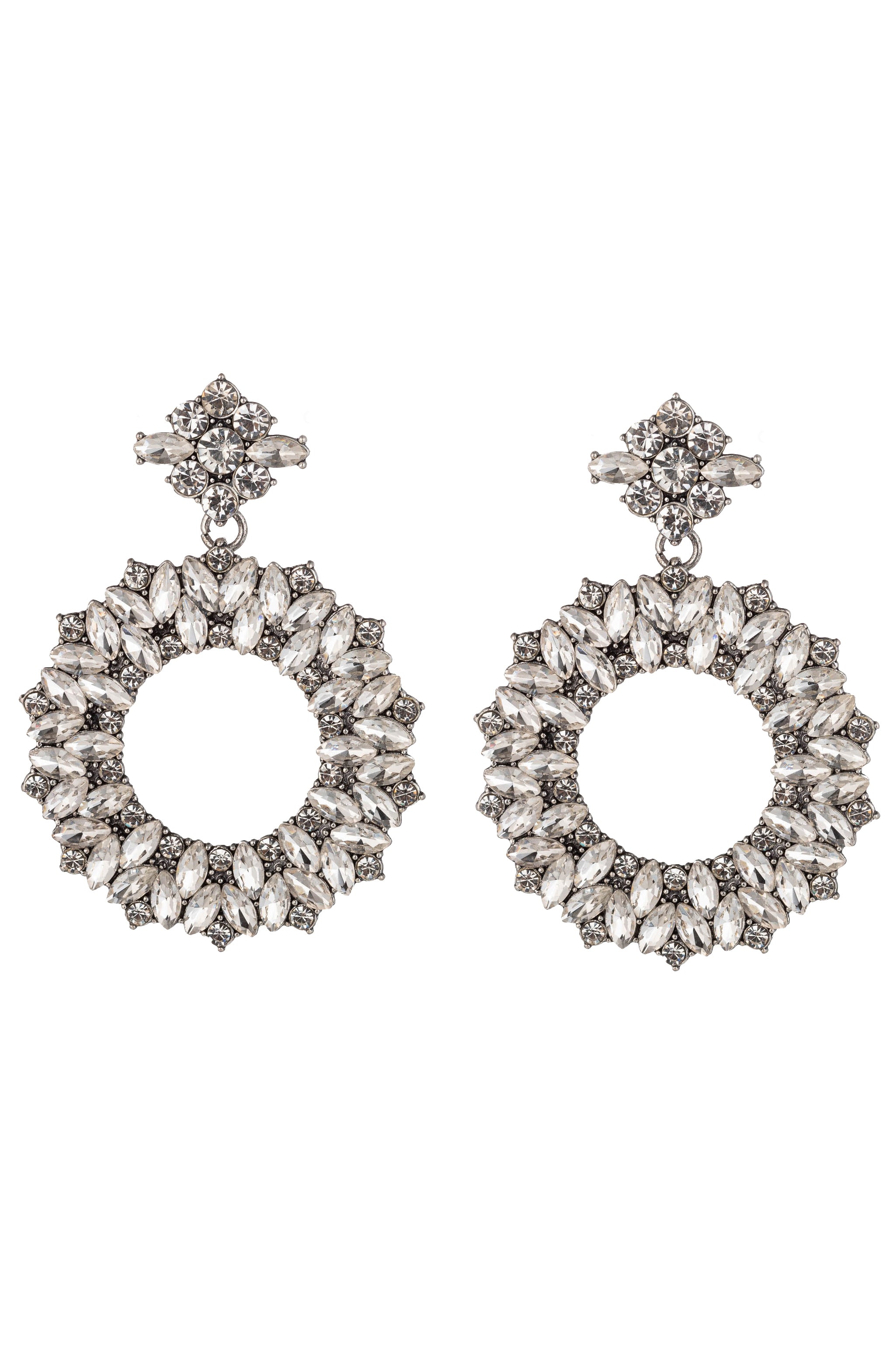 Clear Statement Drop Earring
