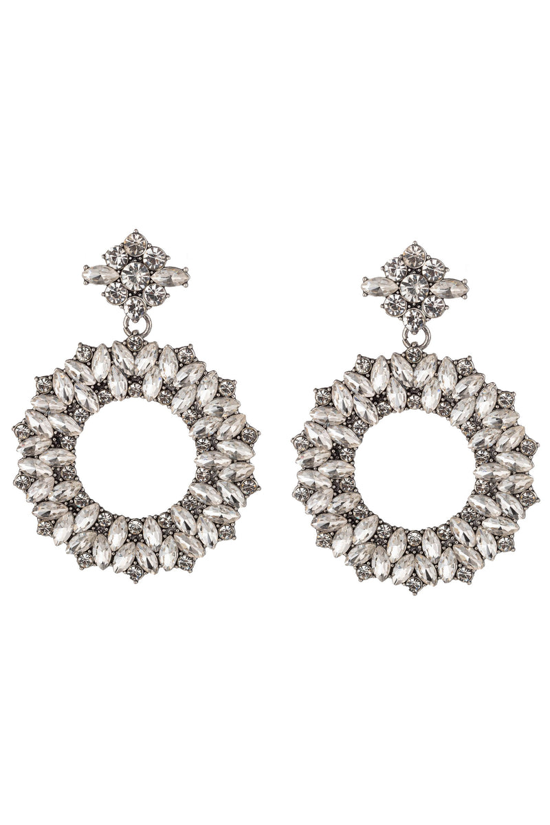 Clear Statement Drop Earring