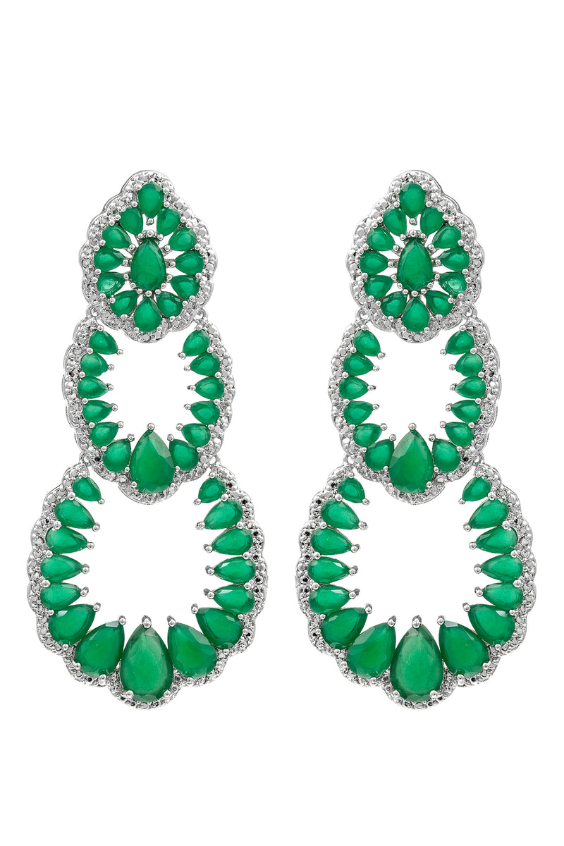 Candice Earrings - Green
