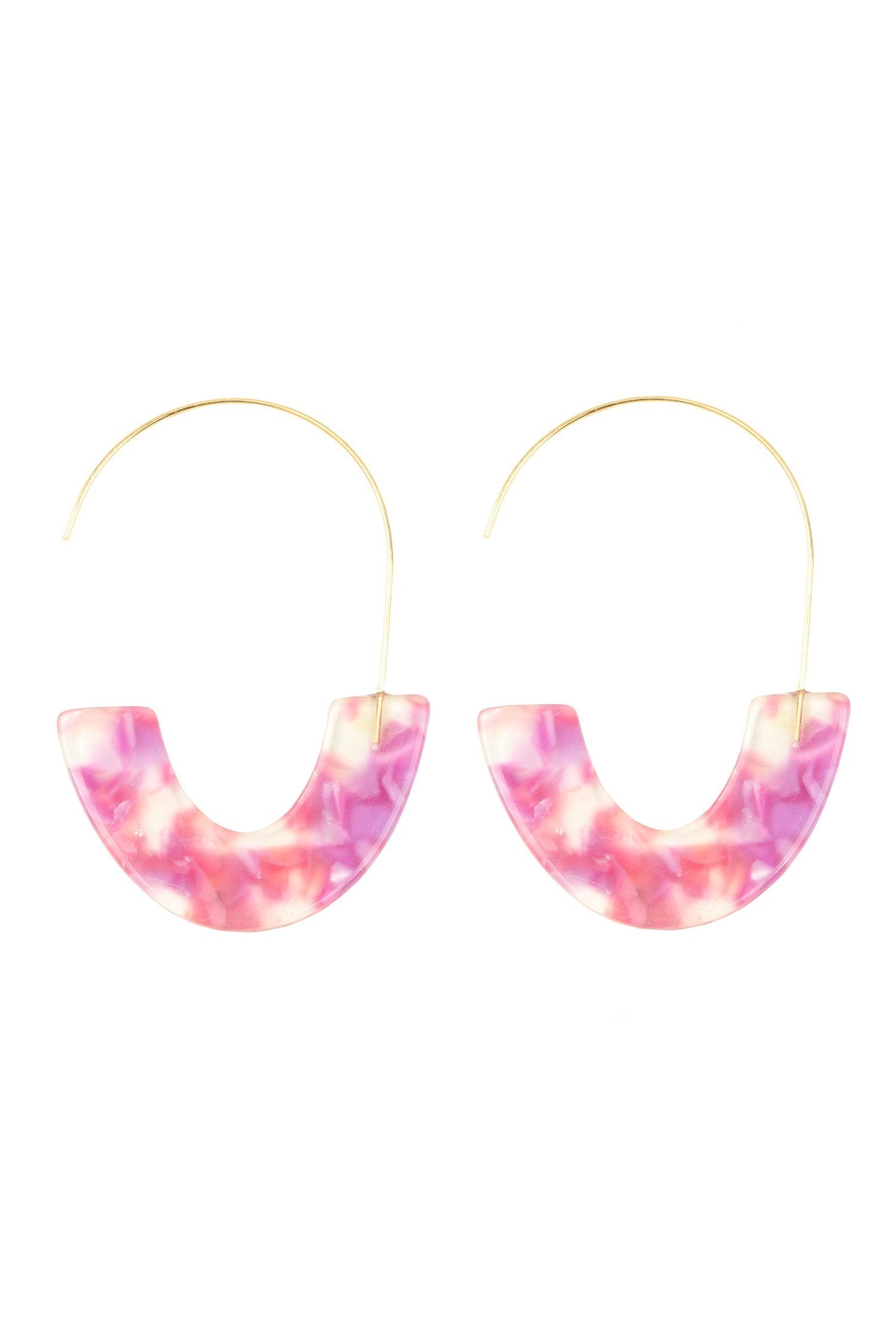 Camilla Earrings - Fuschia
