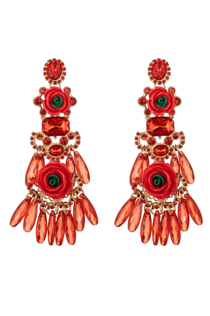 Rojo Drop Earring