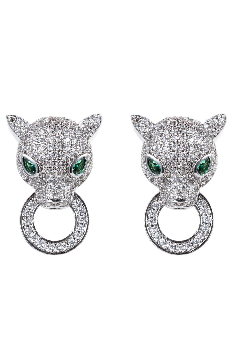 Serval Earrings - Silver