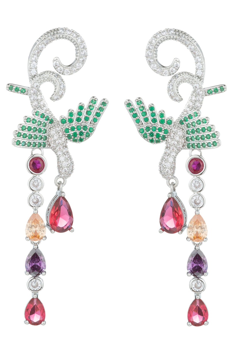 Amelia Birdie CZ Statement Earrings