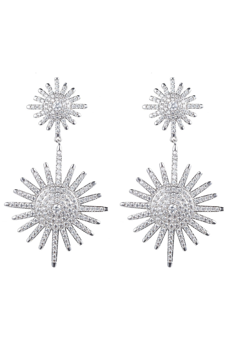 Europa CZ Crystal Drop Earrings