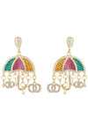 Sara Rain Umbrella 18K Gold Plated CZ Earrings