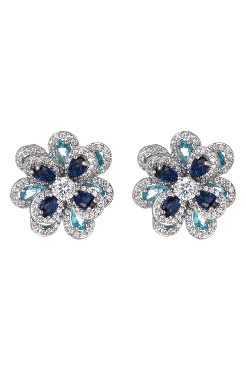 Lizzie CZ Earrings - Silver