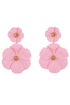 Pink Pastel Floral Earrings