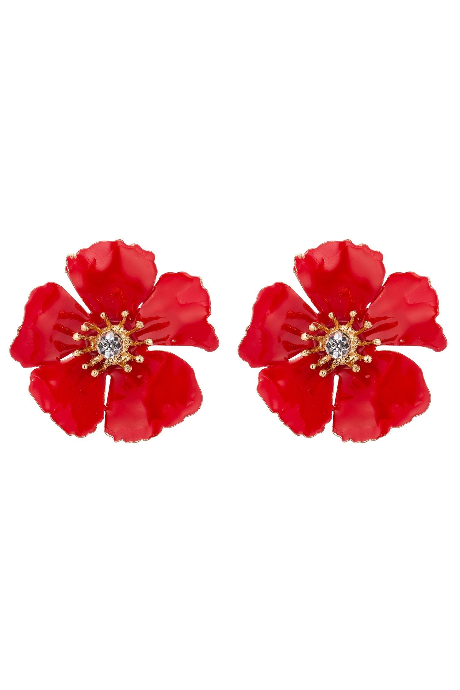 Gia Earrings - Red