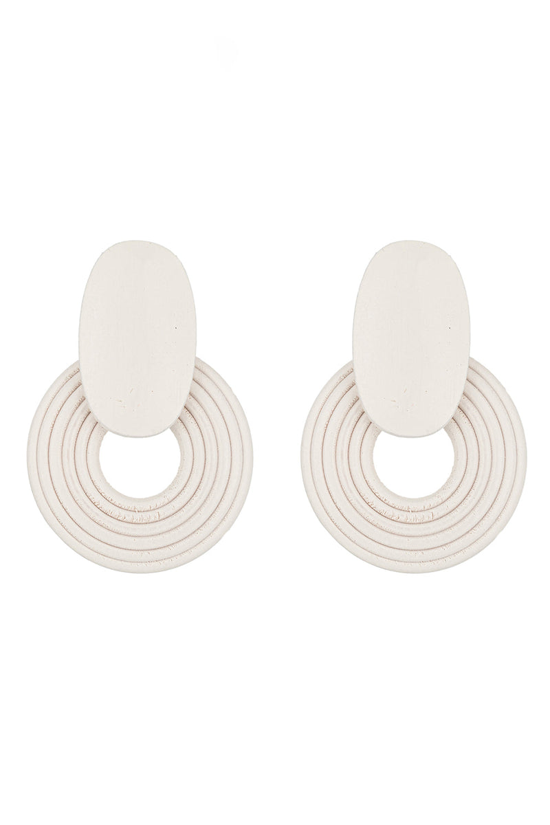 Shabby White Drop Earrings
