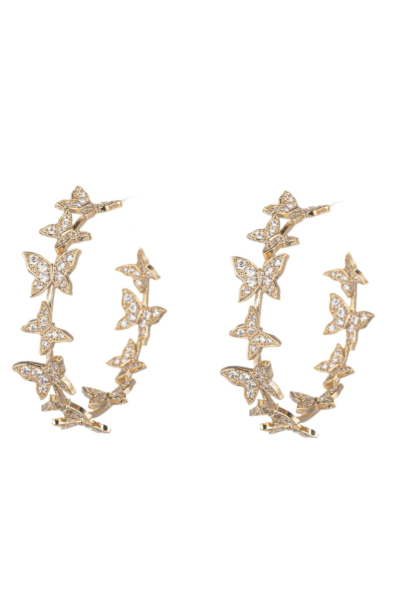 Mini Butterfly CZ Statement Earring