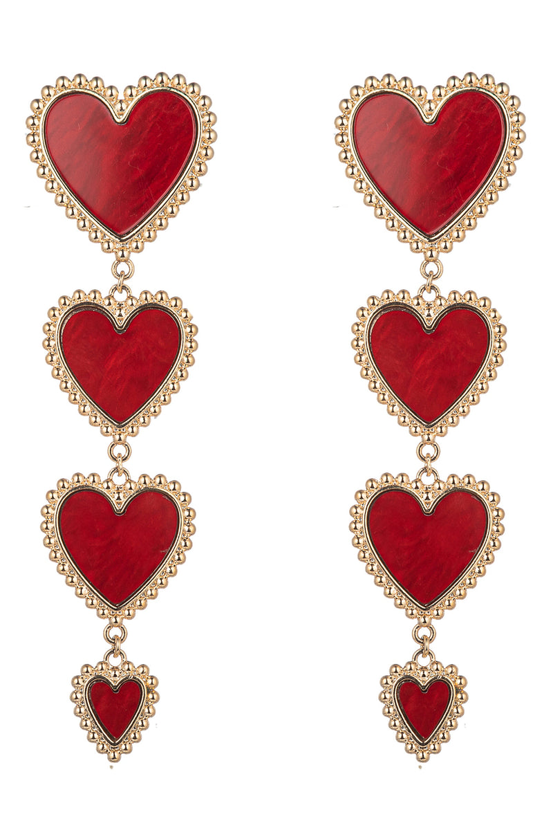 Sweet Heart CZ Statement Earring