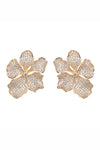 Harper CZ Flower Earrings