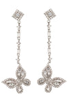 Luna Butterfly CZ Drop Earring