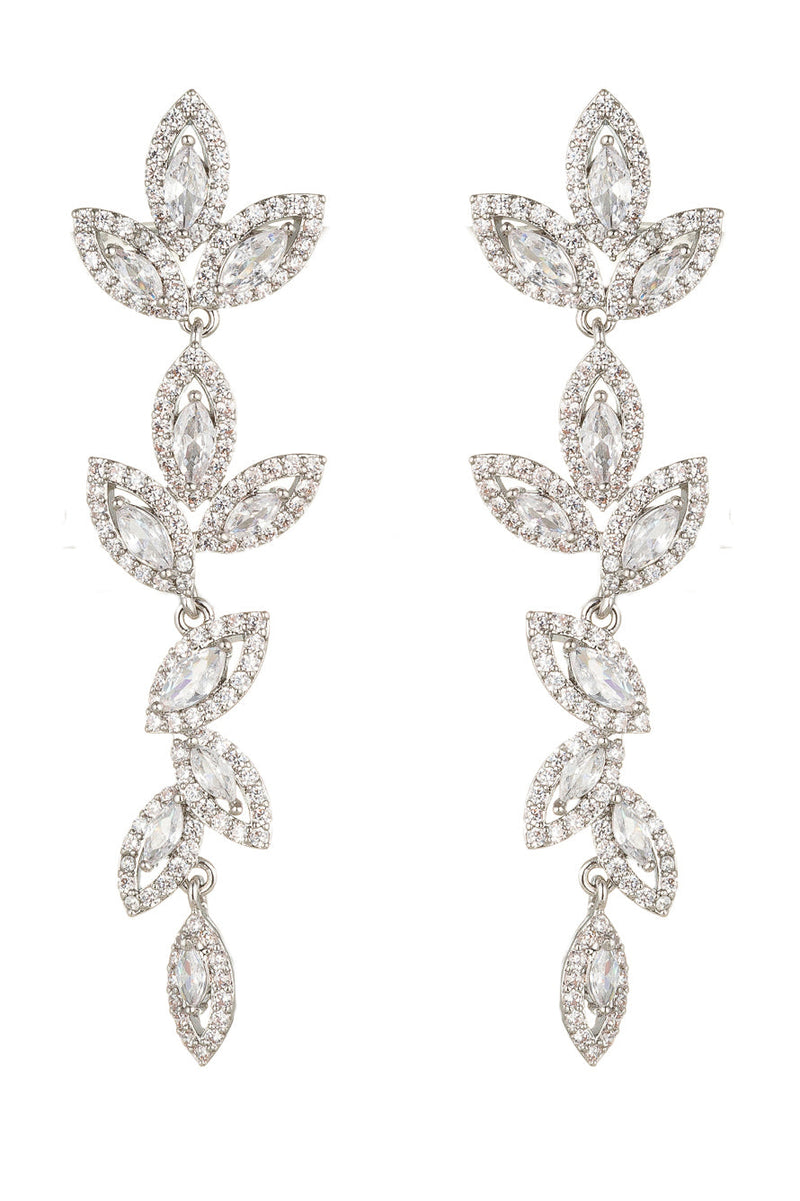 Tara CZ Clear Drop Earrings