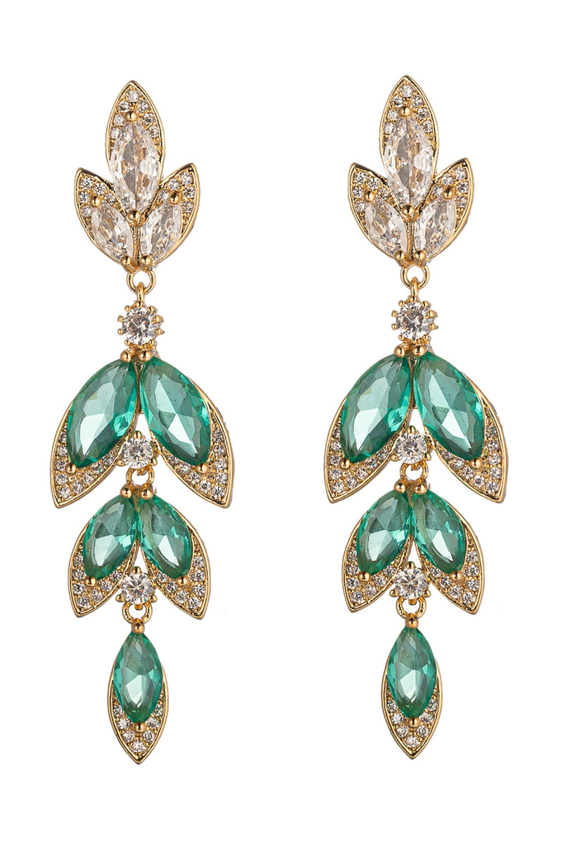 Camila Green CZ Statement Earring