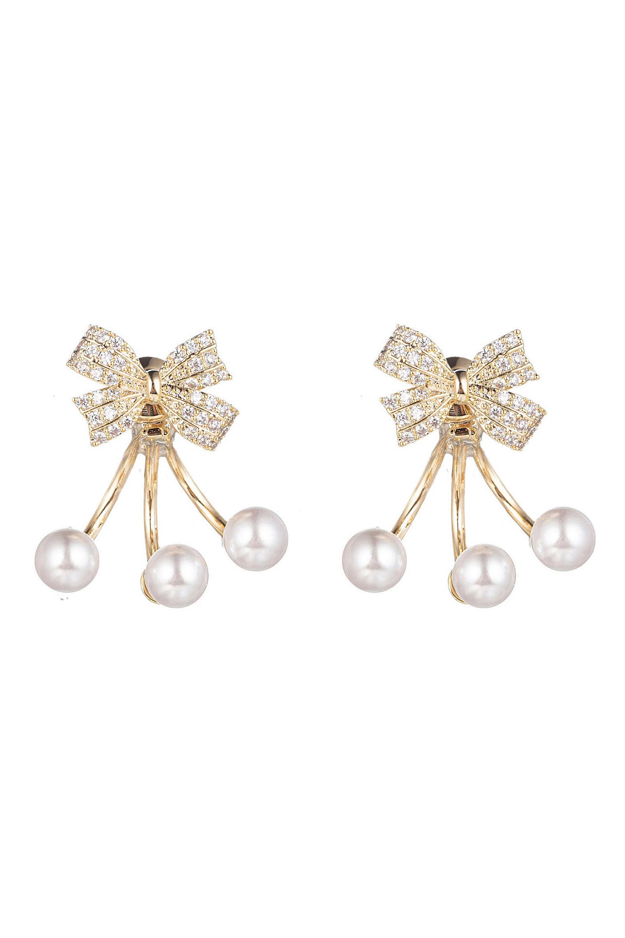 Kate spade sales bow pearl earrings