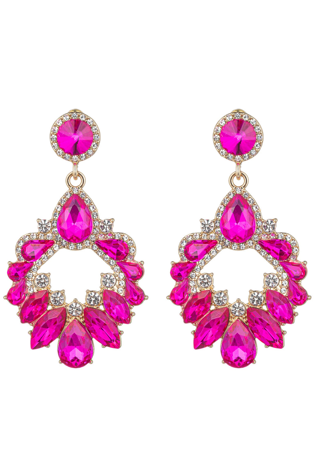 Ari Hot Pink Statement Earring