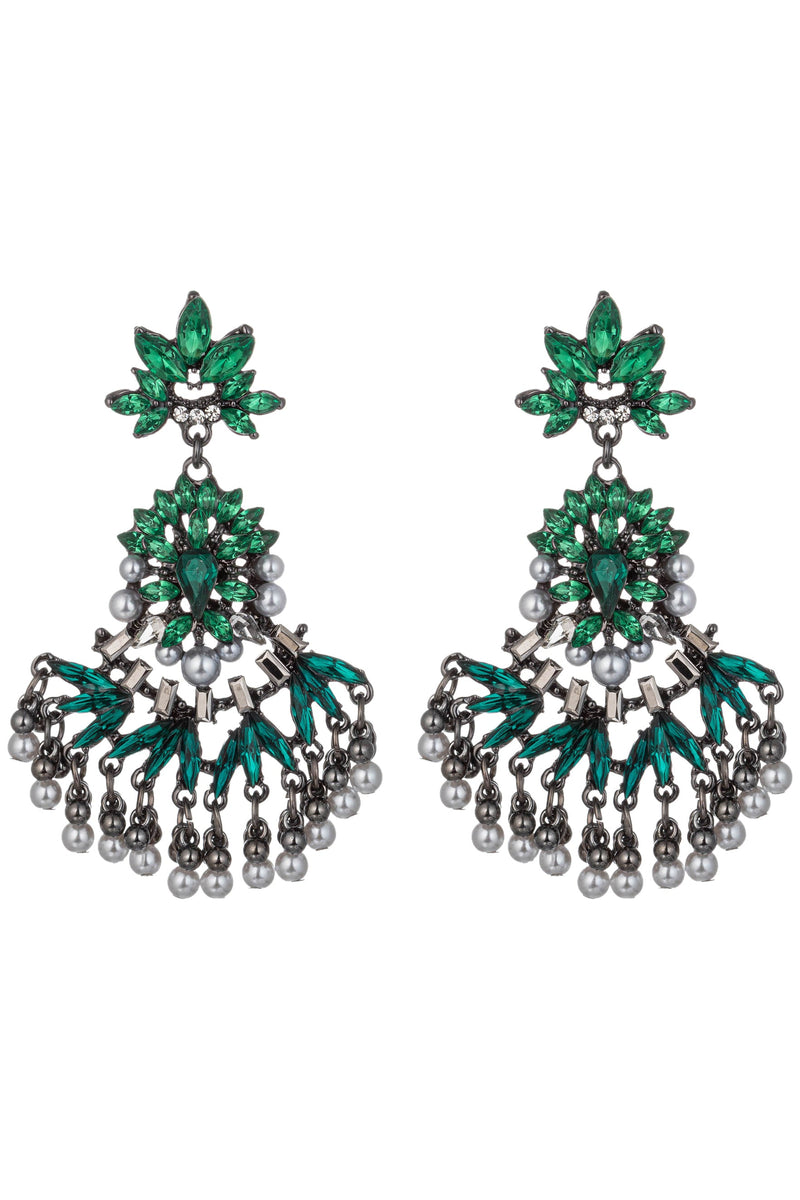 Lucia Green Statement Earring