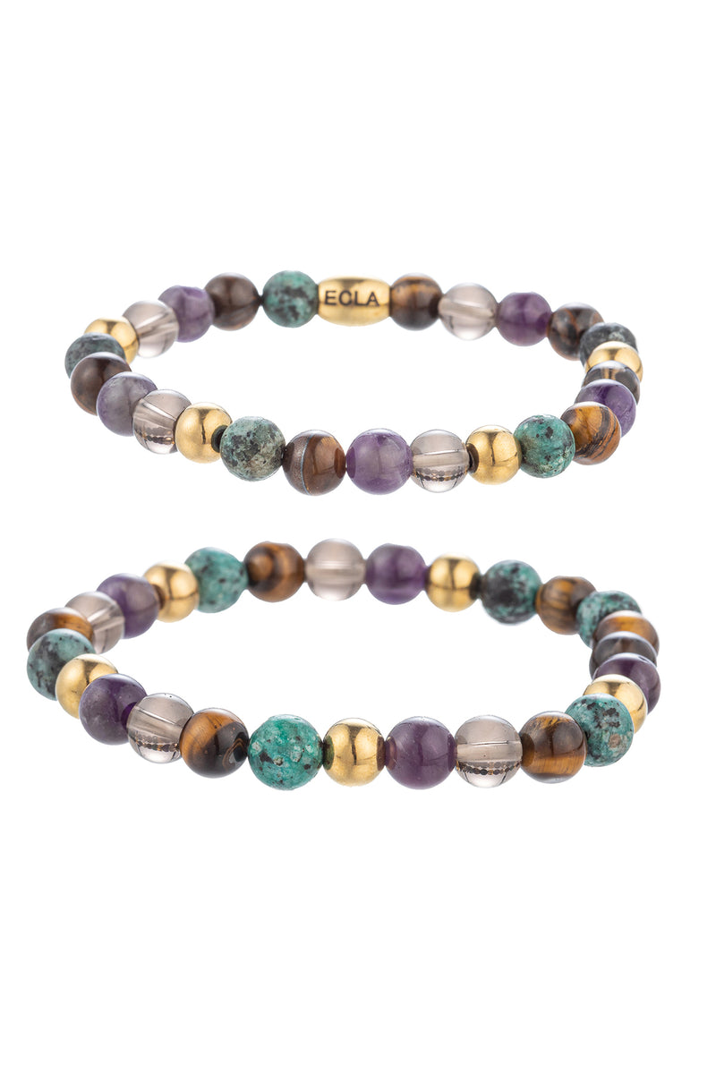 ECLA Agate Bracelet Set