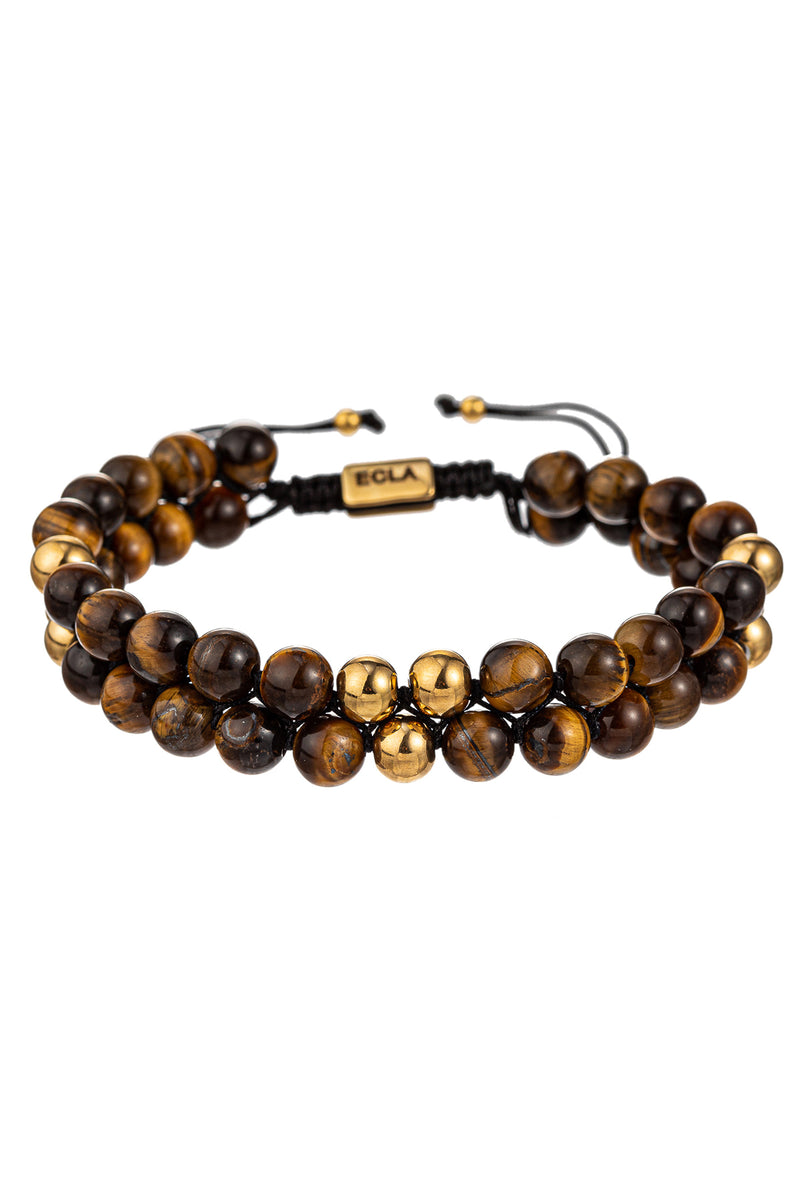 Double Stack Tiger Eye Bracelet