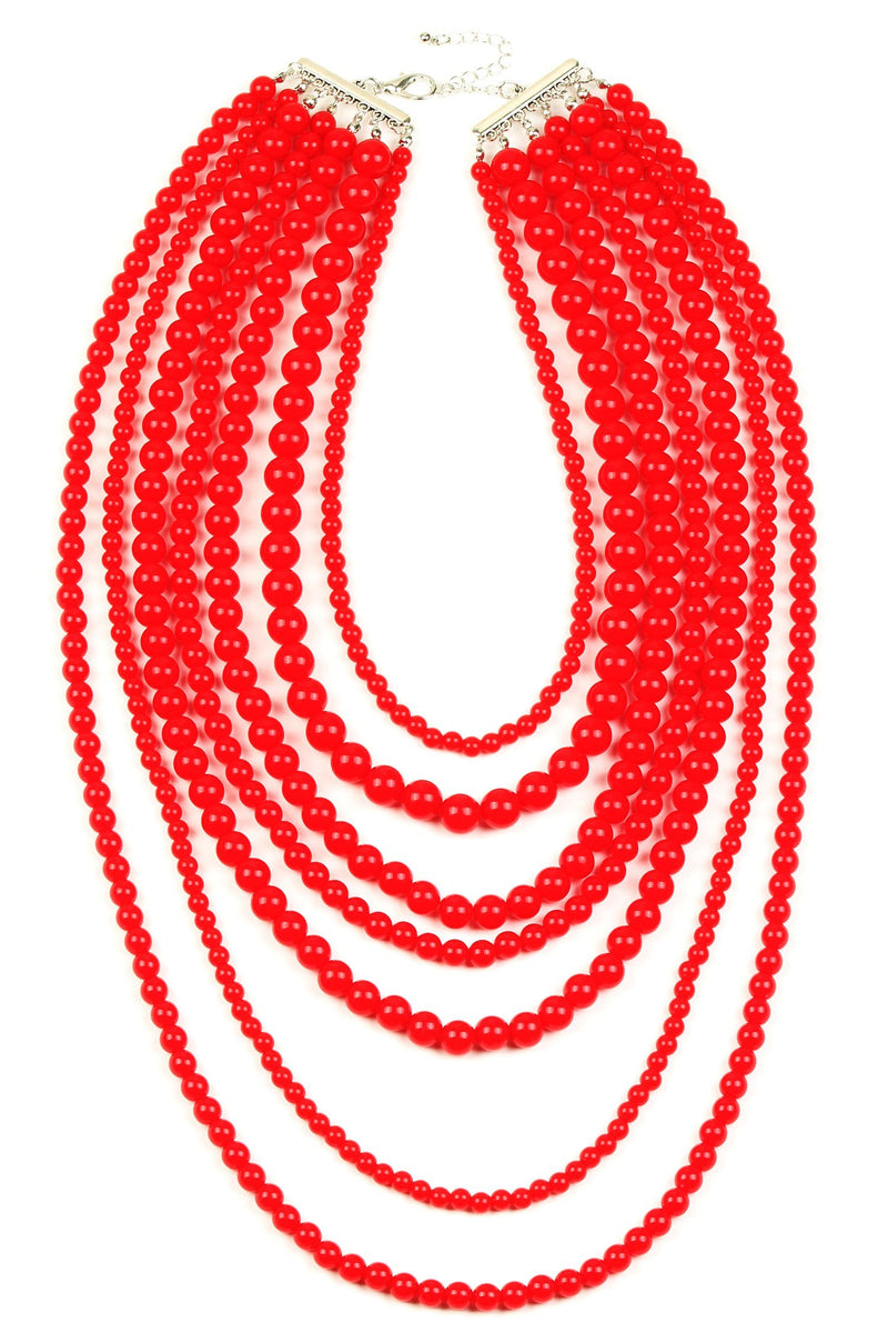 Aryna Necklace - Red