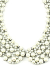 Diana Collar Necklace - Silver Pearl