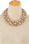 Harper Collar Statement Necklace - Champagne