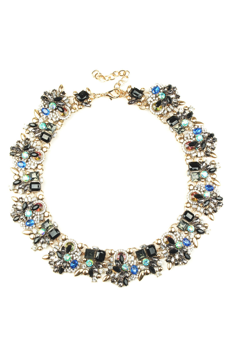 Sloane Necklace - Blue/Black/Gold