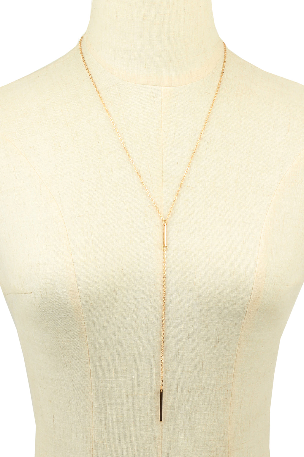 18k gold plated drop necklace.