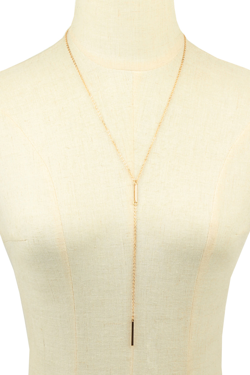 18k gold plated drop necklace.