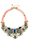 rainbow bib statement necklace