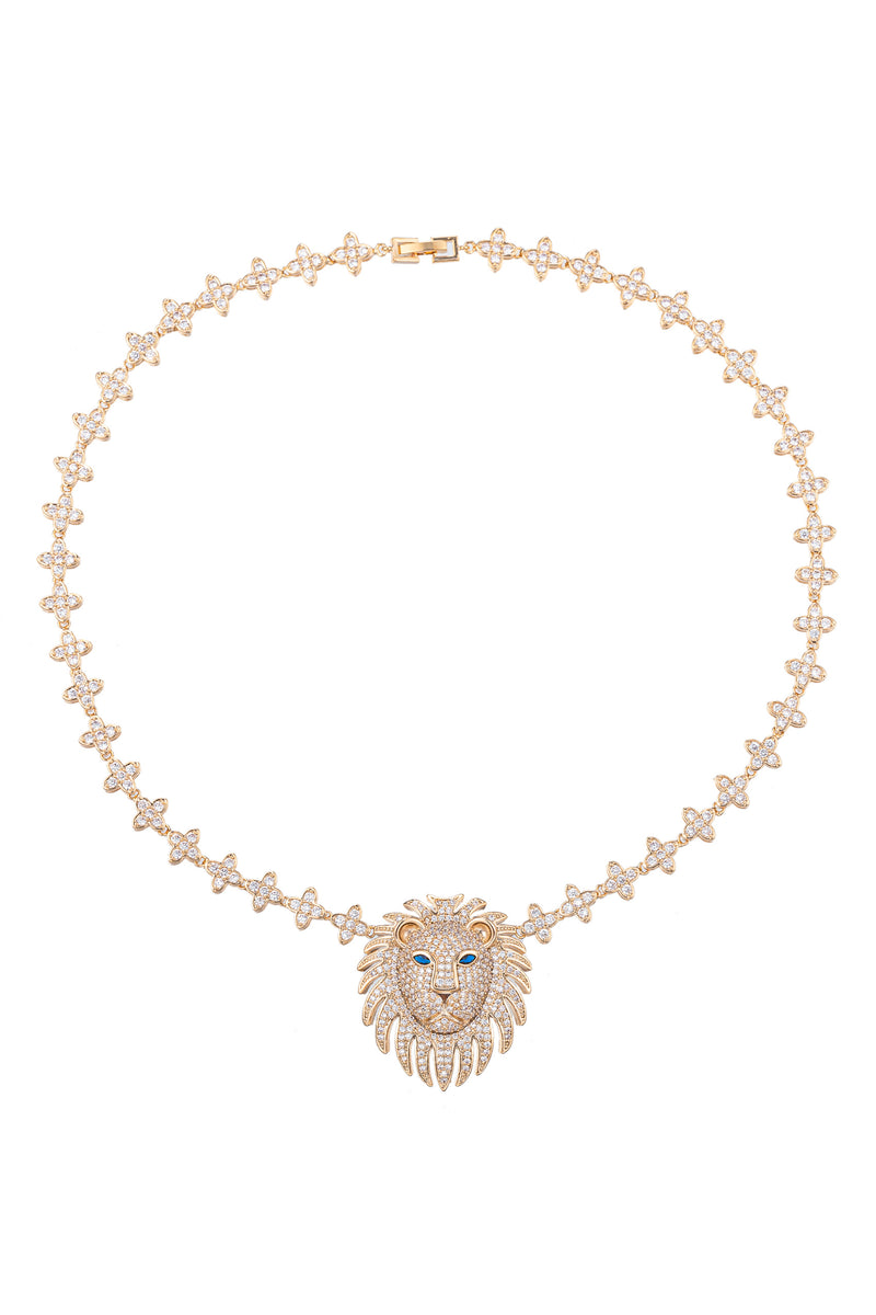 Lion Head Pendant Necklace