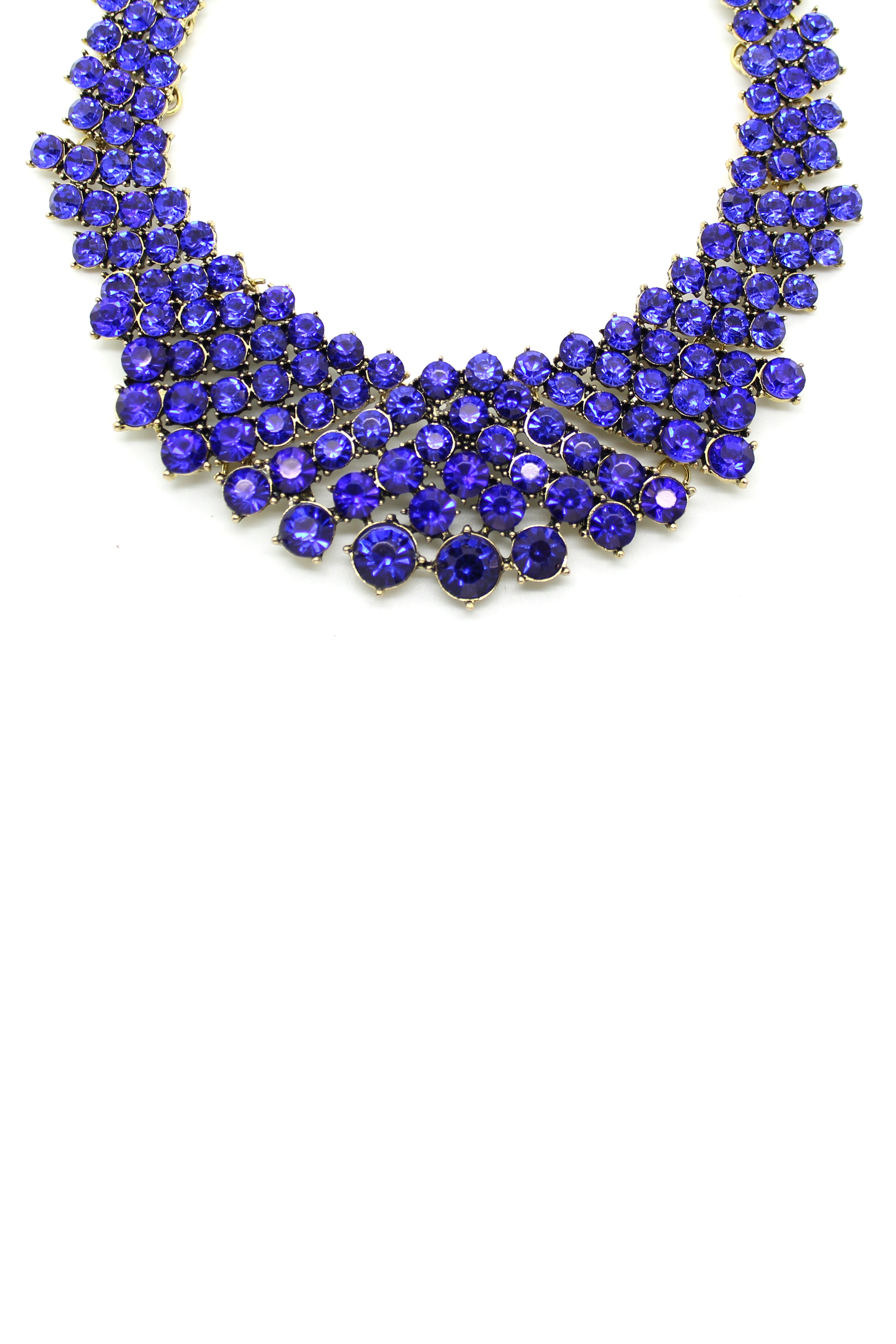 Royal blue deals statement necklace