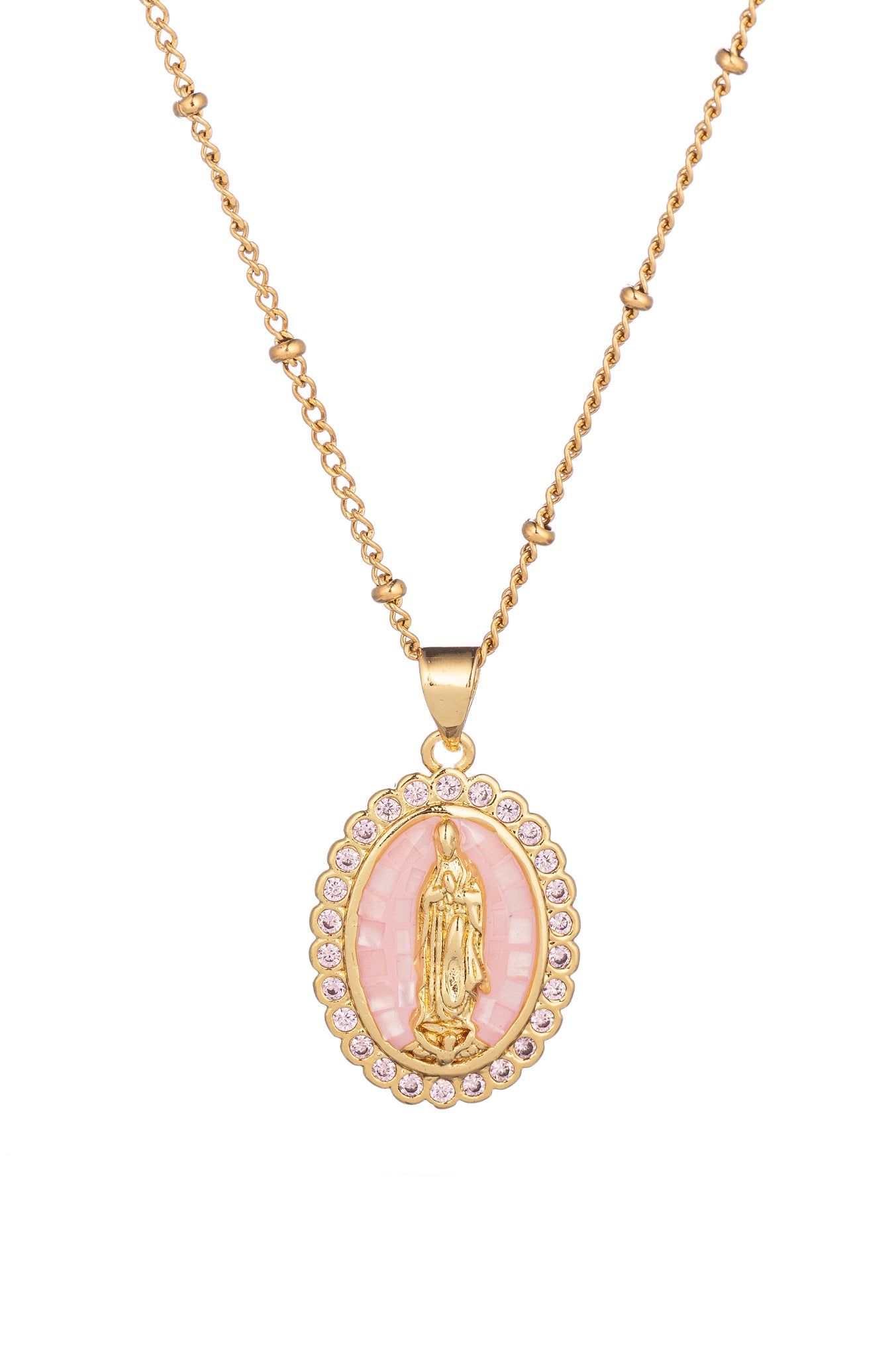 Small Miraculous Mary Necklace – Virgin Mary Medal Religious Jewelry Women  Choker Girls Gifts Faith Medalla Milagrosa Catholic Mens Protection Charm –  Yaxa Guatemala