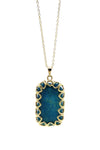 Natural agate stone necklace.